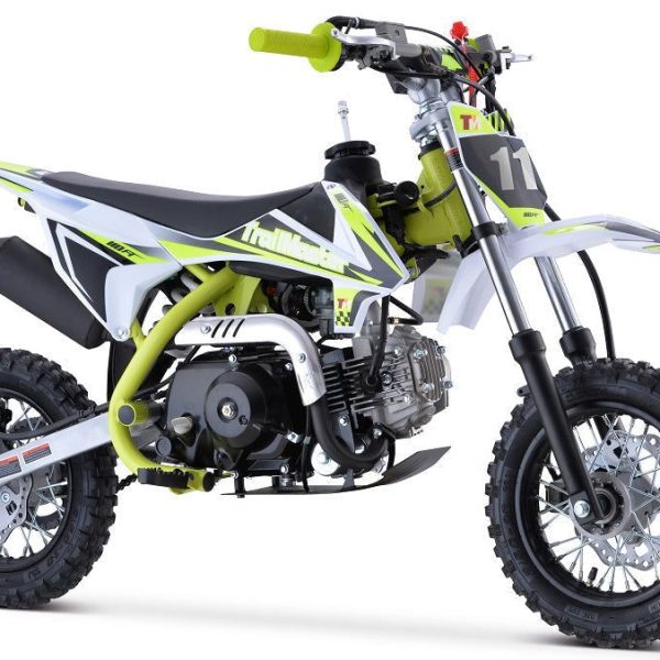 TrailMaster TM10 110cc Dirt Bike 4-Speed Auto Clutch, Dual Disc (10/10), Ages 8-12