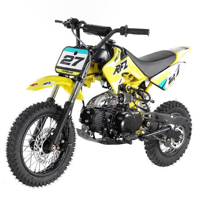 Apollo DB27 110cc Kids Dirt Bike, 4-Speed Semi-Automatic, 12/10 inch Wheels, Ages 8 and up