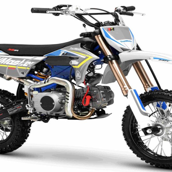 TrailMaster MK125E Pro Series Dirt Bike, BOSCH EFI, 4-Speed, Electric Start, Dual Disc Brakes, (14/12) Wheels