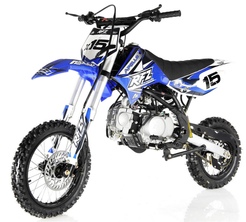Apollo 125cc RFZ X16 Dirt Bike, Automatic, 14/12 inch Wheels, Ages 12 and up