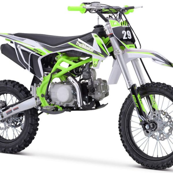 TrailMaster TM29 125cc Dirt Bike, Large Frame, 4-Speed Manual, with Electric Start (17/14), Ages 12 and up
