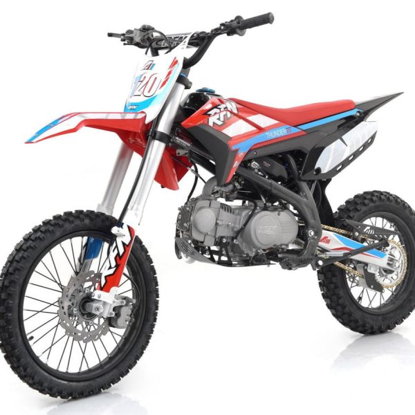 Apollo Thunder T20 125cc Dirt Bike, 4-Speed Manual, 17/14 inch Wheels, Ages 12 and up