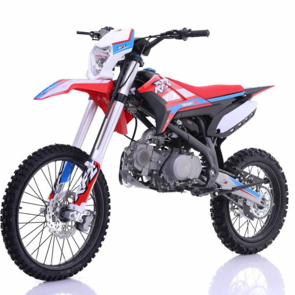 Apollo Thunder RFZ150 DLX 140cc Dirt Bike, 4-Speed Manual, 19/16 inch Wheels, Headlight, Age 16 and up