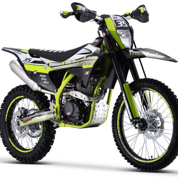 TrailMaster TM35 250cc Dirt Bike, 5-Speed Manual, Dual Disc Brakes, (21/18) Wheels