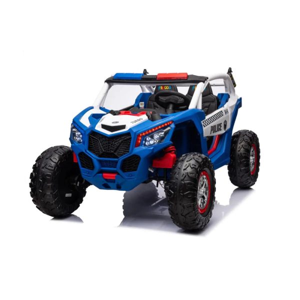 24V 4x4 Freddo Storm Police UTV 2-Seater for Kids with Lights & Sirens for Action-Packed Adventures
