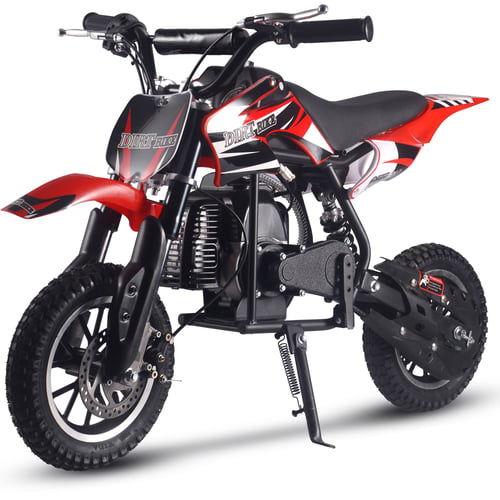 Alien DLX Kids Gas Dirt Bike, 50cc 2-Stroke, Age 6 and up
