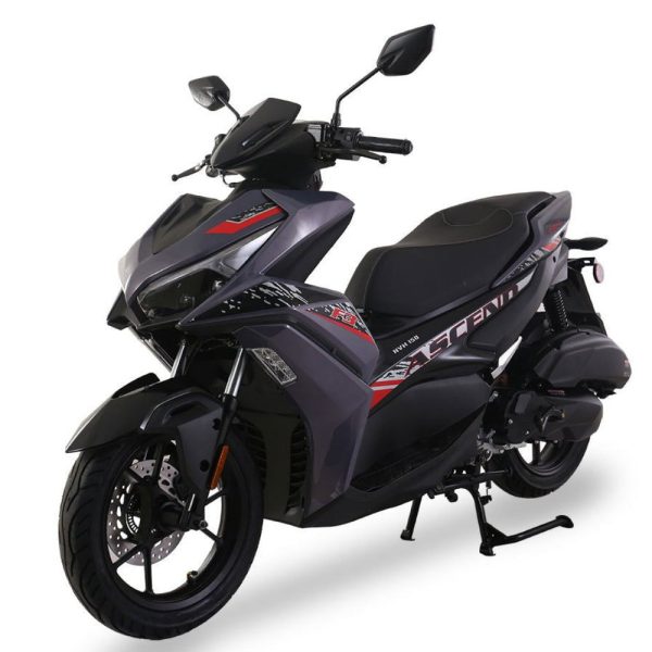 Ascend F3 150cc Street Scooter, Automatic Shifting, Hydraulic Disc Brakes, 14 inch Aluminum Wheels, Digital Speedometers