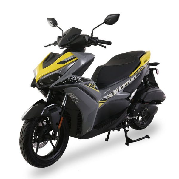 Ascend F3 150cc Street Scooter, Automatic Shifting, Hydraulic Disc Brakes, 14 inch Aluminum Wheels, Digital Speedometers
