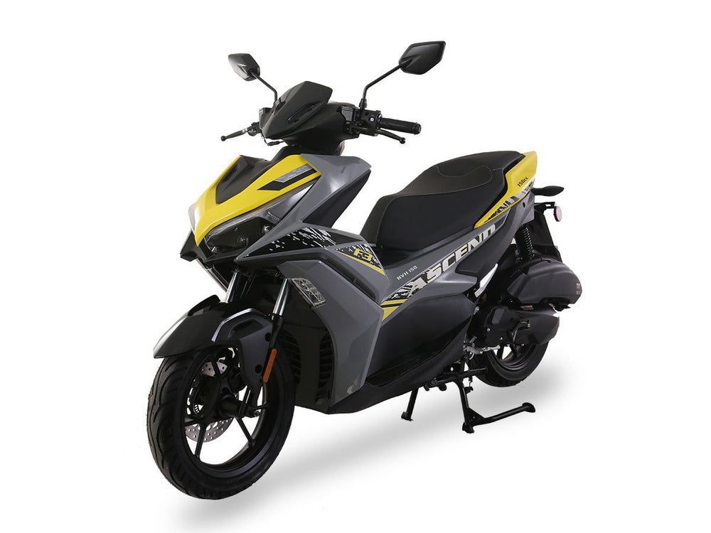 Ascend F3 150cc Street Scooter, Automatic Shifting, Hydraulic Disc Brakes, 14 inch Aluminum Wheels, Digital Speedometers - Image 2