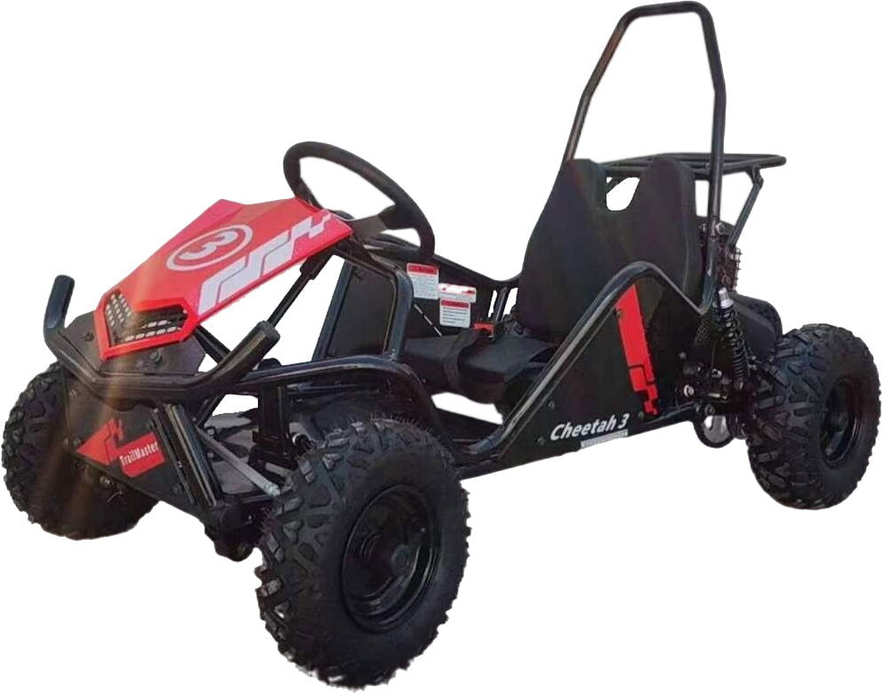 TrailMaster Cheetah 3 Kids Mini Go Kart, 80cc Gas Engine, Ages 4-9 - Image 2