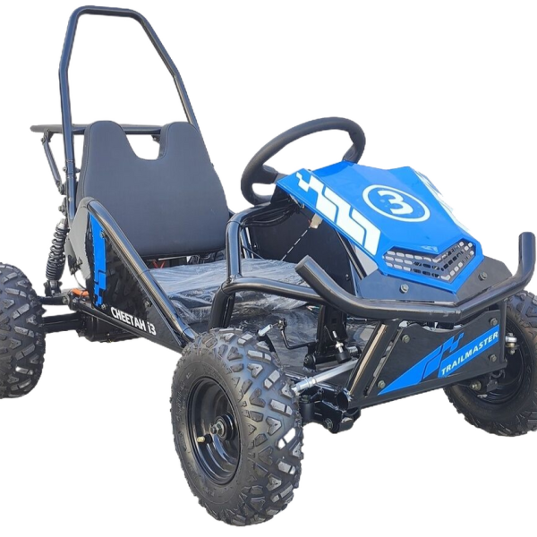 TrailMaster Cheetah i3 Kids Electric Mini Go Kart, 3-Speed with Reverse, Ages 4-9