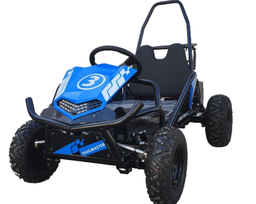 TrailMaster Cheetah i3 Kids Electric Mini Go Kart, 3-Speed with Reverse, Ages 4-9