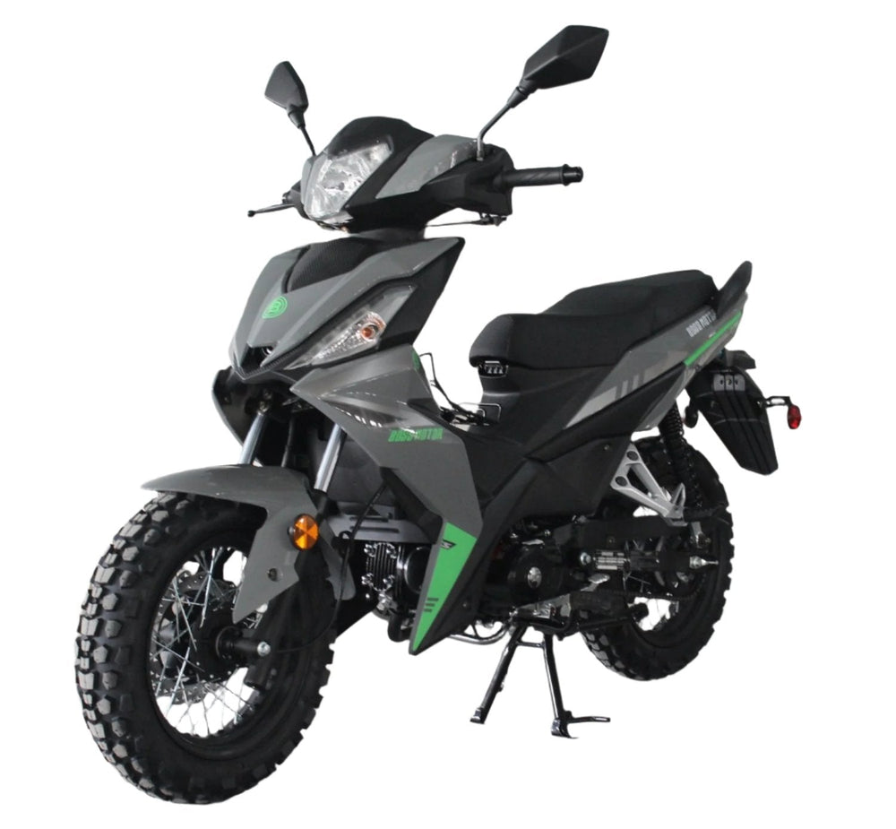 Cross 125RTF Off-Road Scooter, 4-Speed Semi-Auto, 13-inch Wheels, Enduro Tires
