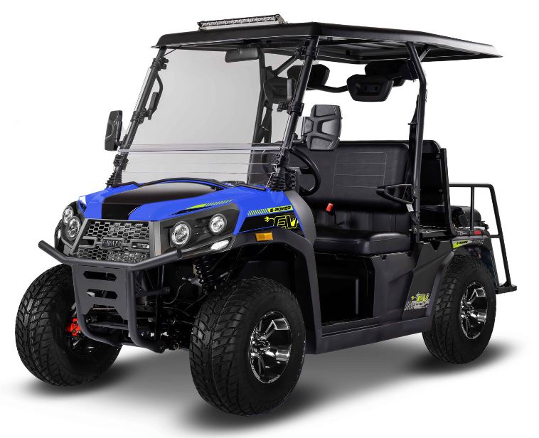 E-Rover Electric Golf Cart, Deluxe Alloy Wheels, Windshield Included - Image 2