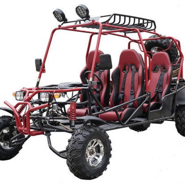 Hummer 4-Seater Buggy Go Kart, 200cc Electric Start, Automatic with Reverse, 10-inch Alloy Wheels