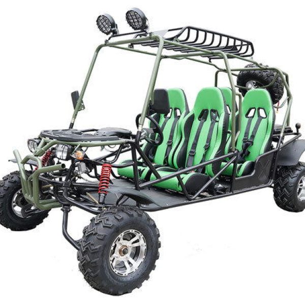 Hummer 4-Seater Buggy Go Kart, 200cc Electric Start, Automatic with Reverse, 10-inch Alloy Wheels