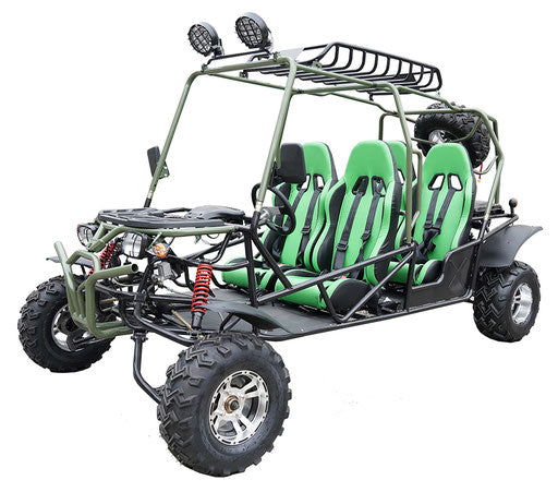 Hummer 4-Seater Buggy Go Kart, 200cc Electric Start, Automatic with Reverse, 10-inch Alloy Wheels - Image 2