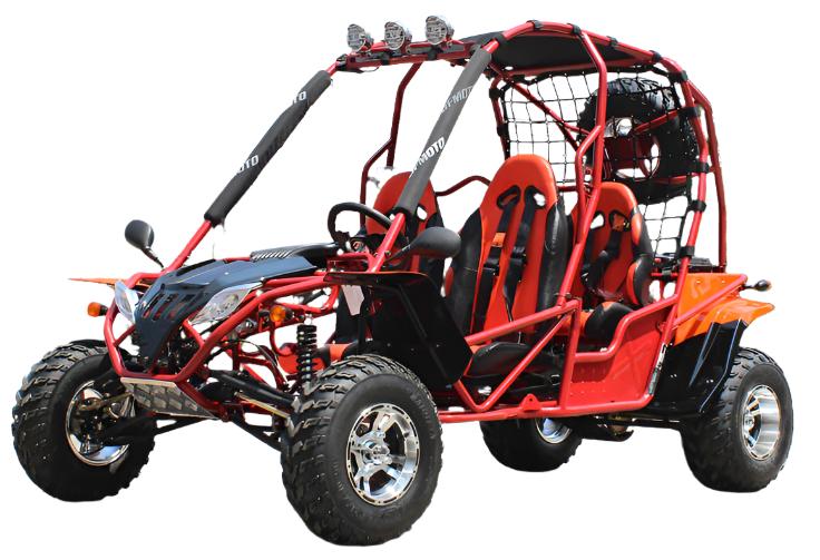 Jaguar 200 4-Seater Buggy Go Kart, Electric Start, Automatic with Reverse, 10-inch Deluxe Alloy Wheels, Ages 16 and up - Image 4