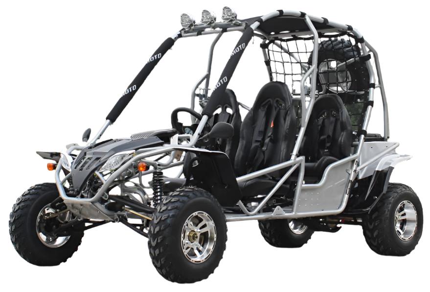 Jaguar 200 4-Seater Buggy Go Kart, Electric Start, Automatic with Reverse, 10-inch Deluxe Alloy Wheels, Ages 16 and up - Image 5