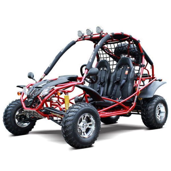 Jaguar 200 DLX Buggy Go Kart, Electric Start, Automatic with Reverse, 10-inch Alloy Wheels, Ages 16 and up