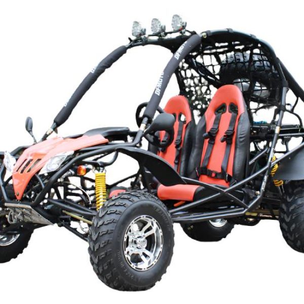 Jaguar 200 DLX Buggy Go Kart, Electric Start, Automatic with Reverse, 10-inch Alloy Wheels, Ages 16 and up
