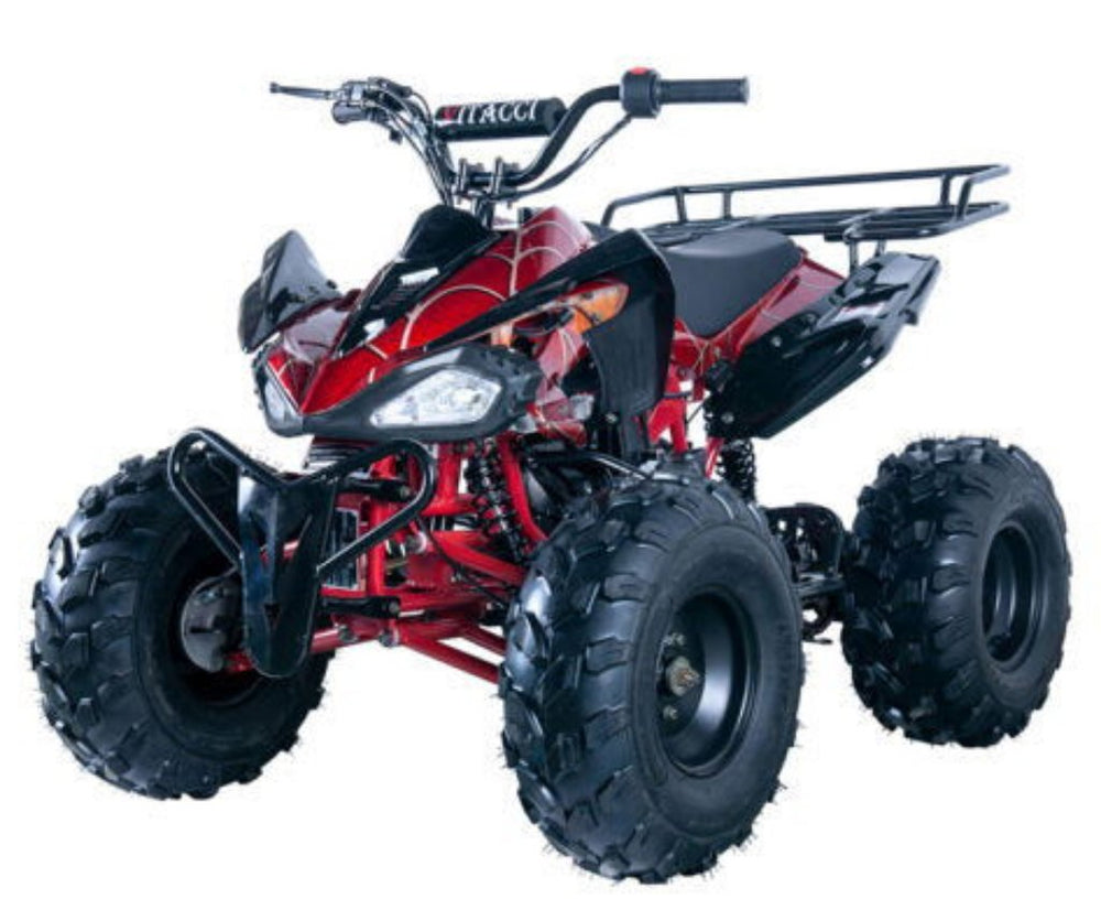 Jet9 125cc Sport ATV, Automatic with Reverse 8 inch Wheels, Rear Rack, Front Bumper, Ages 12 and up