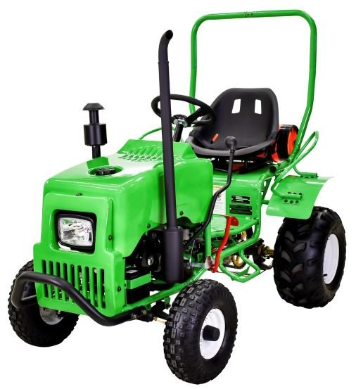 Kids Gas Mini Tractor, 125cc, Electric Start, Automatic, Reverse, Ages 12+