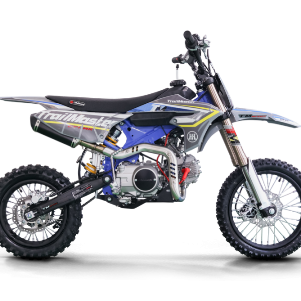 MK110ES_Blue_1000x1000-1-1.png TrailMaster MK110ES Pro Series Dirt Bike, BOSCH EFI, 4-Speed Automatic, Electric Start, Dual Disc Brakes, (14/12) Wheels
