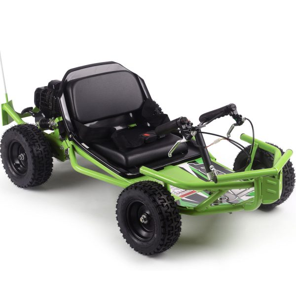 Sandman Kids Gas Powered Go Kart, 49cc 2-Stroke, Rear Suspension, Ages 4-6
