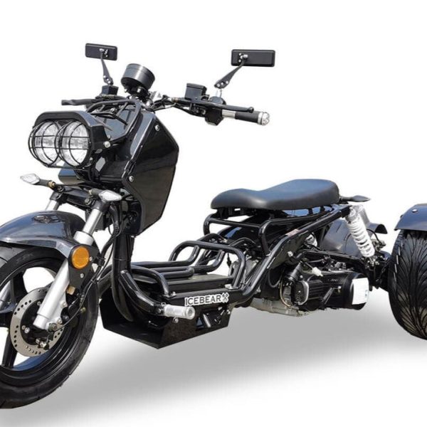 Maddog 50cc Street Trike, Automatic, Disc Brakes, 14 inch Aluminum Rear Wheels