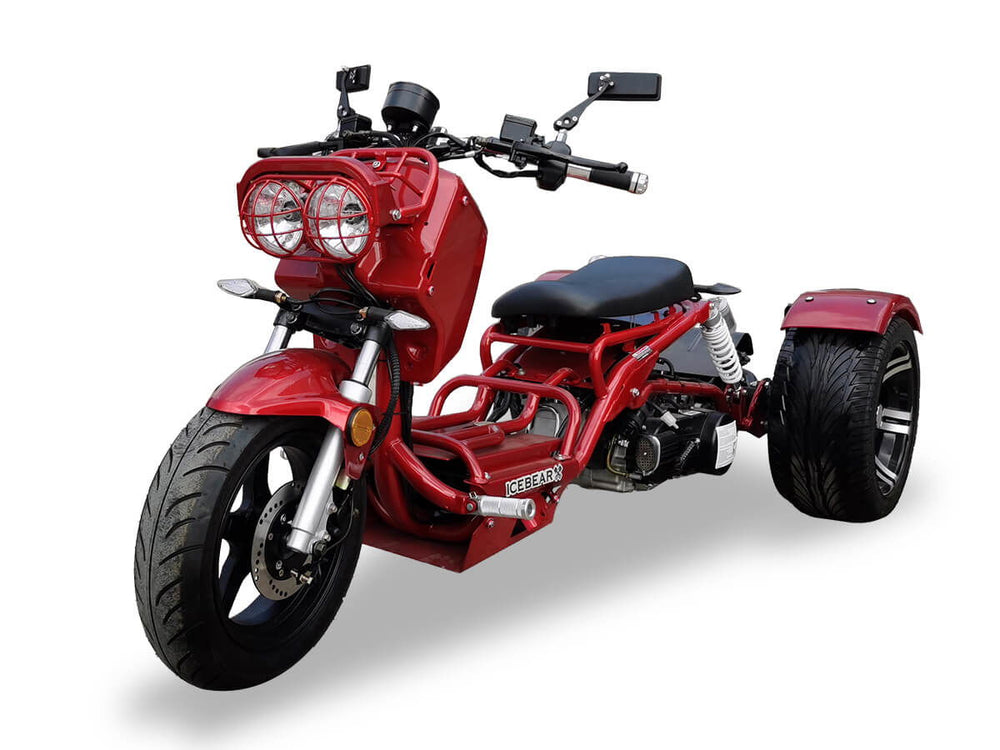 Maddog 50cc Street Trike, Automatic, Disc Brakes, 14 inch Aluminum Rear Wheels - Image 2