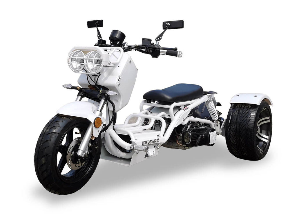 Maddog 50cc Street Trike, Automatic, Disc Brakes, 14 inch Aluminum Rear Wheels - Image 4