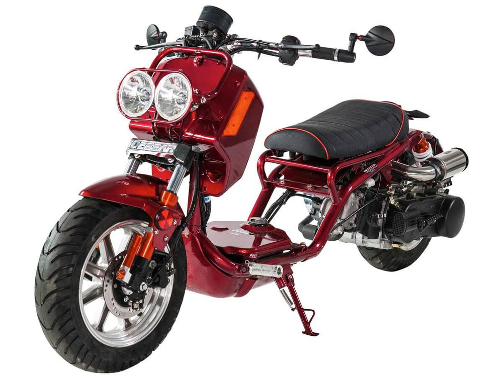 Maddog Gen IV 50cc Street Scooter, Automatic, Front Disc Brake, 12 inch Aluminum Wheels, LED Lights, Digital Speedometer - Image 2