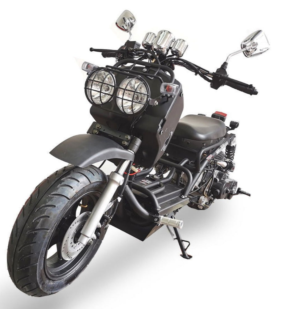 Maddog Gen I 150cc Street Scooter, Automatic, Front Disc Brake, 12 inch Aluminum Wheels