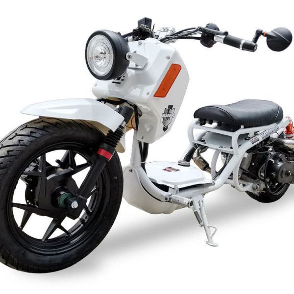 Maddog Gen V 50cc Street Scooter, Automatic, Front Disc Brake, 14 inch Aluminum Wheels, Digital Speedometer, LED Lights