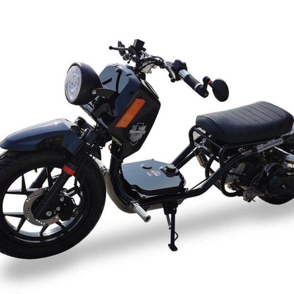 Maddog Gen V 50cc Street Scooter, Automatic, Front Disc Brake, 14 inch Aluminum Wheels, Digital Speedometer, LED Lights