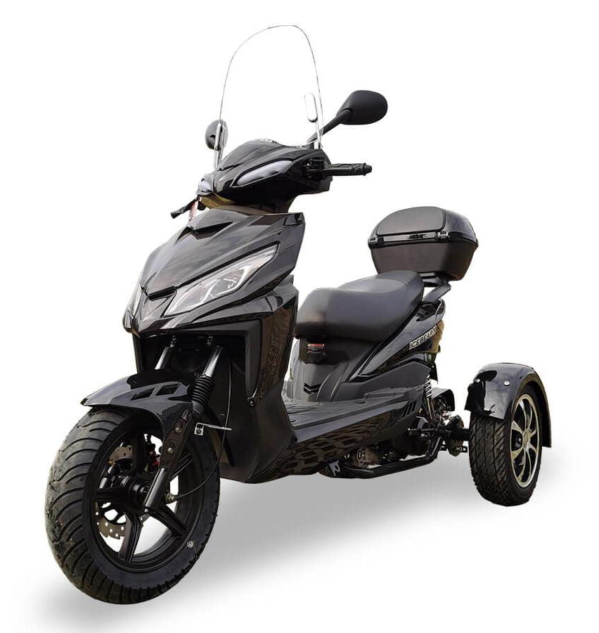Mojo 150cc Street Trike, Automatic, Disc Brakes, Aluminum Wheels, Trunk and Windshield Included