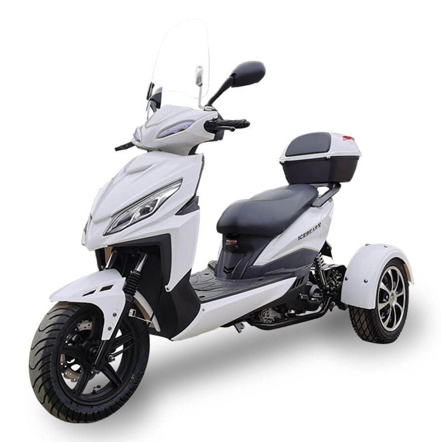 Mojo 50cc Street Trike, Automatic, Disc Brakes, Aluminum Wheels, Trunk and Windshield Included - Image 2
