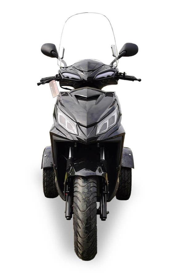 Mojo 50cc Street Trike, Automatic, Disc Brakes, Aluminum Wheels, Trunk and Windshield Included - Image 5