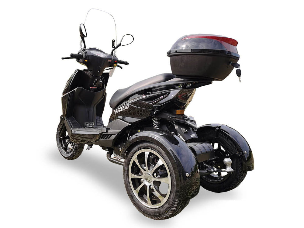 Mojo 50cc Street Trike, Automatic, Disc Brakes, Aluminum Wheels, Trunk and Windshield Included - Image 10