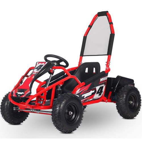 Interceptor Kids Electric Go Kart, 48V 1000W, Full Suspension, Ages 8+