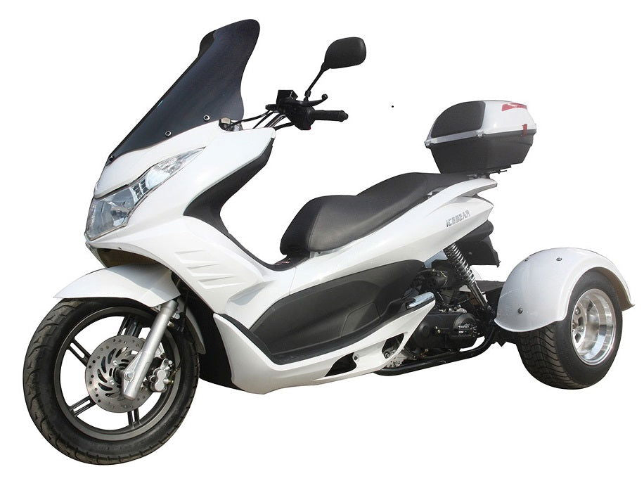 Q6 50cc Trike, Automatic Shifting, Full Wind Screen, Locking Trunk