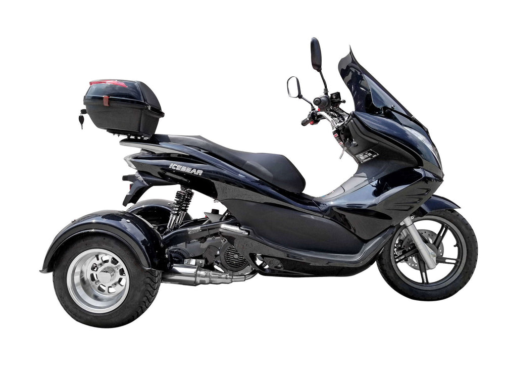 Q6 50cc Trike, Automatic Shifting, Full Wind Screen, Locking Trunk - Image 6
