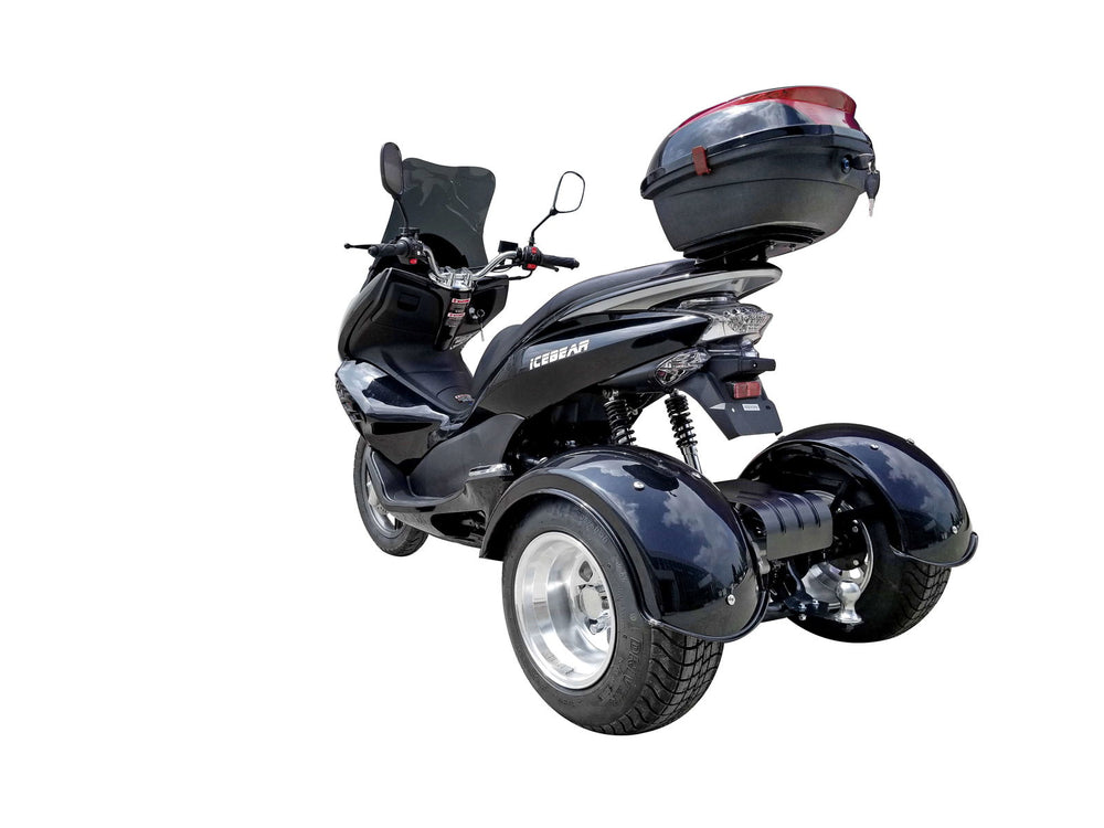 Q6 50cc Trike, Automatic Shifting, Full Wind Screen, Locking Trunk - Image 9