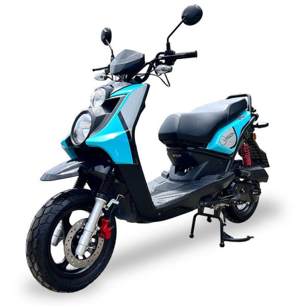Bella 50cc Street Scooter, Automatic Shifting, 10 inch Aluminum Wheels, LED Lights