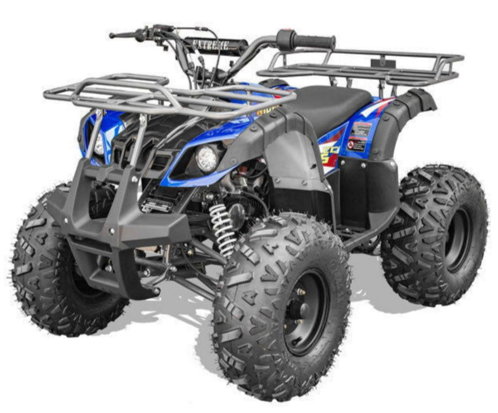 Rider 9 125cc Utility Style ATV, Auto with Reverse, Front Bumper, Front Rack, Rear Rack, Ages 12 and up