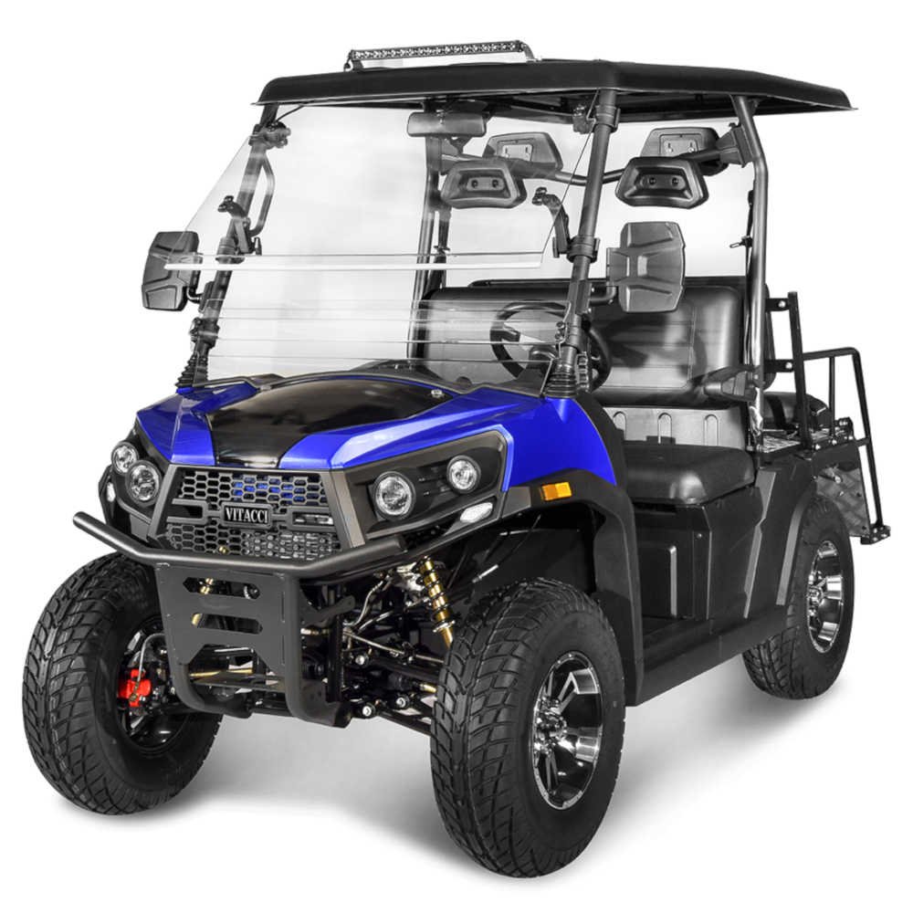 Rover 300 Gas Golf Cart, Electronic Fuel Injection, Automatic with Reverse, Deluxe Alloy Wheels, Windshield Included