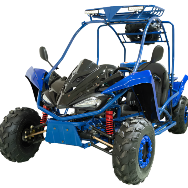 Shark 125cc Mid-Size Kids Go Kart, Electric Start, 3-Speed, Reverse, Ages 12+