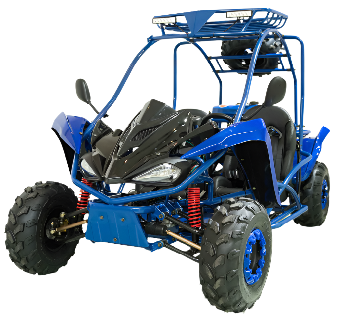Shark 125cc Mid-Size Kids Go Kart, Electric Start, 3-Speed, Reverse, Ages 12+ - Image 2