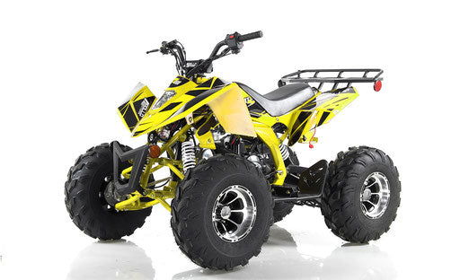 Sniper DLX 125cc Sport ATV, Fully-Automatic with Reverse, Deluxe Alloy Wheels, Ages 12 and up